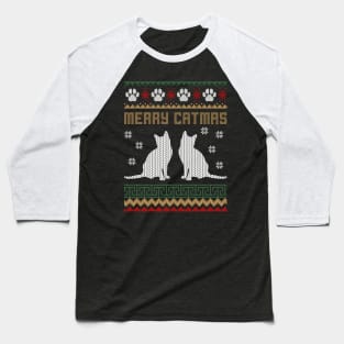 Merry Catmas Baseball T-Shirt